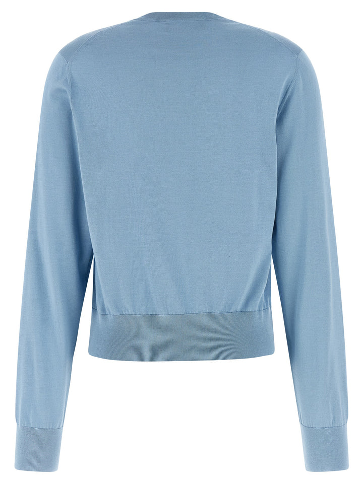 Dolce & Gabbana Floral Embroidery Cardigan Sweaters and Cardigans - Light Blue | 4bf741cd398304cf146385b22cc371d521bc87ad