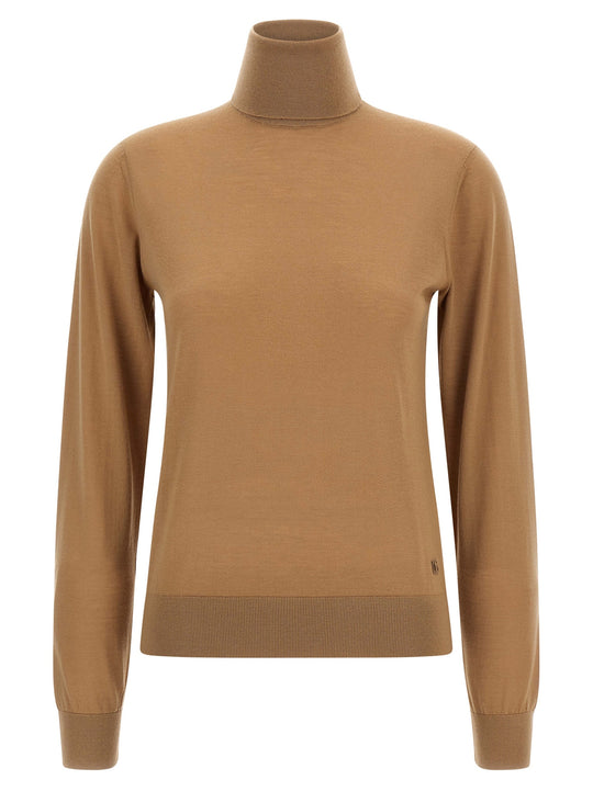 Cashmere Turtleneck Sweater Sweaters And Cardigans Beige