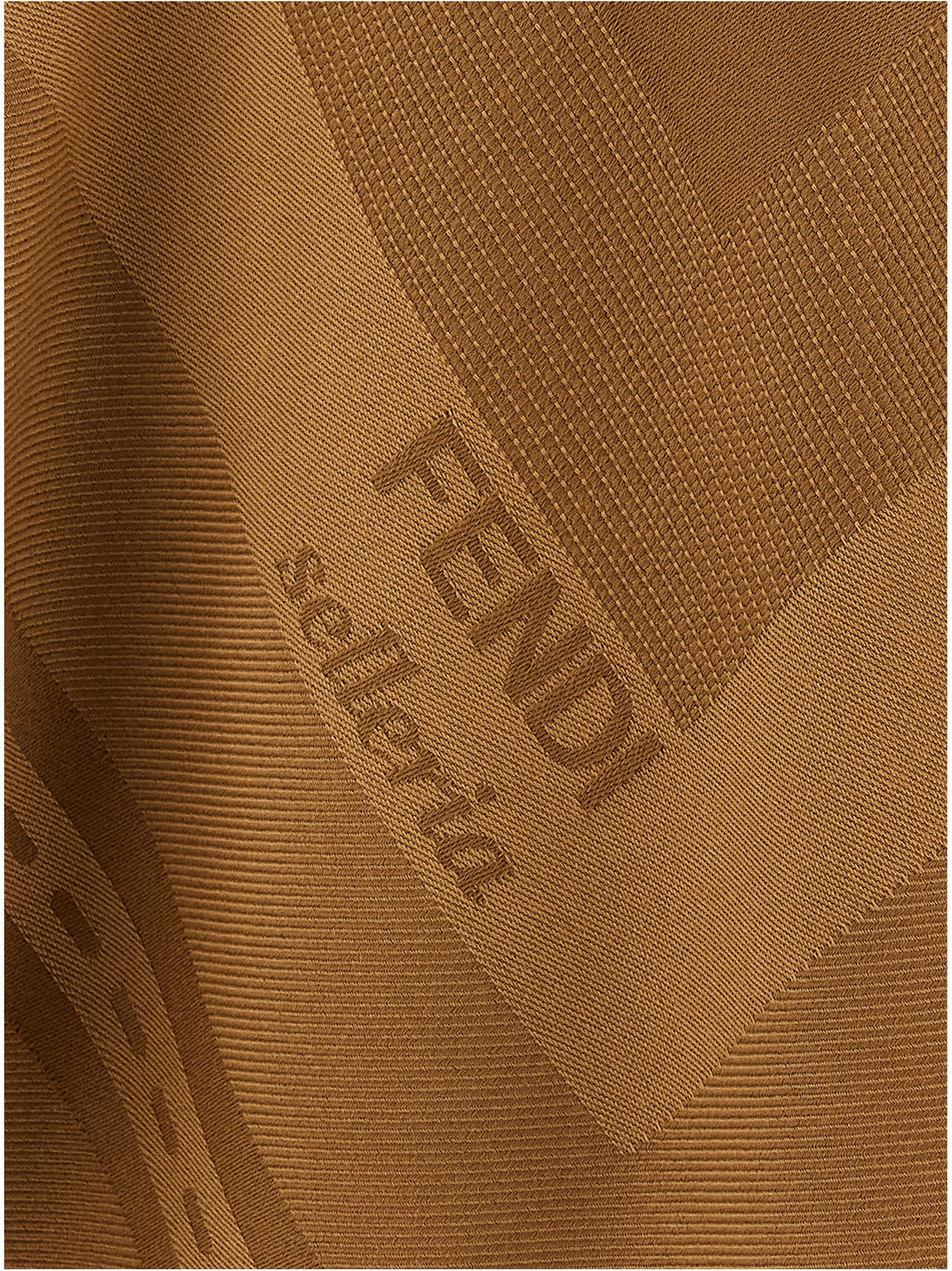 Fendi Jacquard Poncho Capes - Brown | 206a0545bec2a0fe8daa2b9f6cc1ea479b10ef6c