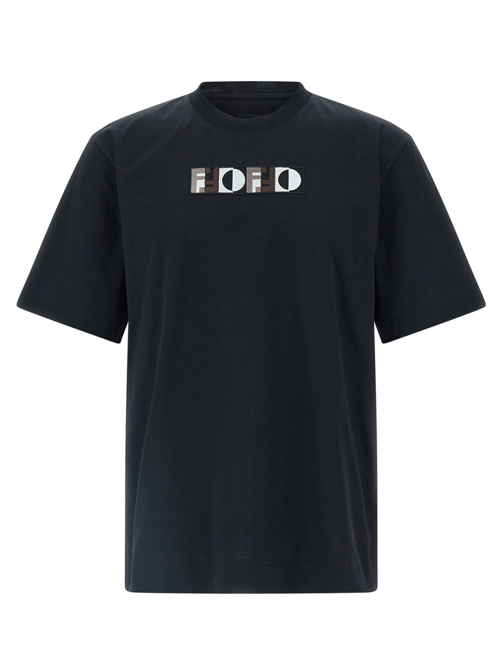 Fendi Fendi Optical T-shirt - Black | f6ac081a1ecd1837622323cc242cda146f46d2d7