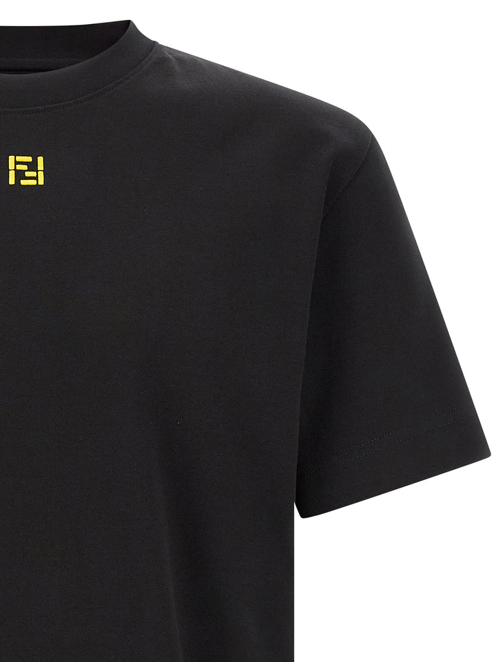 Fendi Embroidery T-shirt - Black | f3578e5d03ee572f89f1b5e11270ca0c02efd5b2