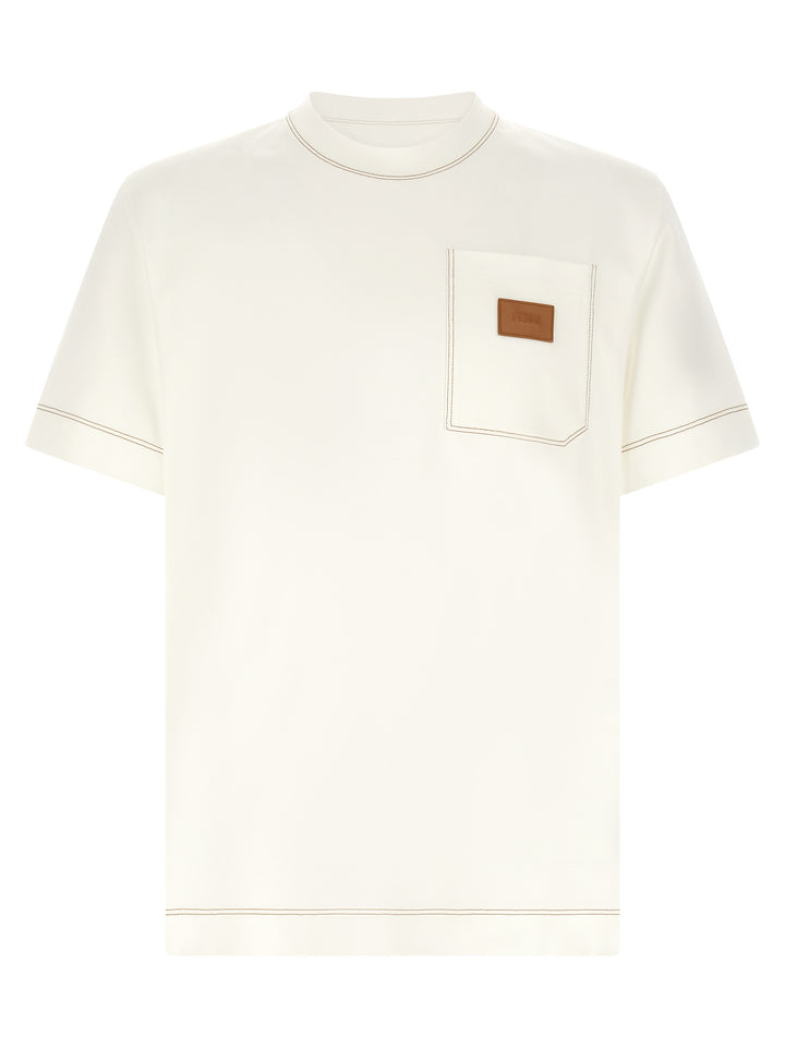 Fendi Patch Fendi T-shirt - White | 92d5b1ecb3cabb49a146fc73b1abba0fd276e708