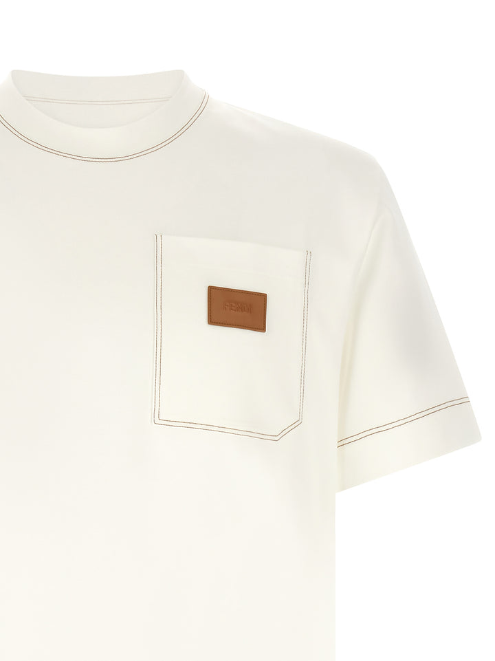 Fendi Patch Fendi T-shirt - White | 733fa01604b10d9dc80b93c28cee9080ea0046b7