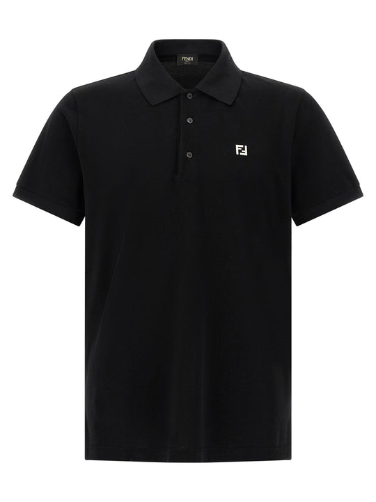 Ff Metallic Logo Shirt Polo Black
