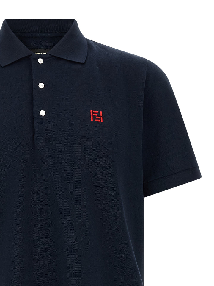 Fendi Ff Selleria Polo - Blue | 46908c9b5d041d2debbba28c5128edf80e61d60d