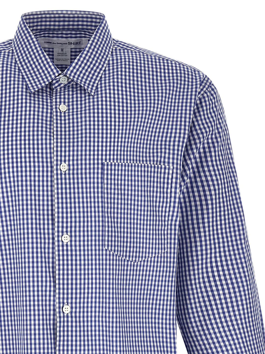 Comme Des GarçOns Shirt Vichy Shirt Shirt and Blouse - Blue | 6476d821a7e0ca2987e82356bea75d7a3da3662f
