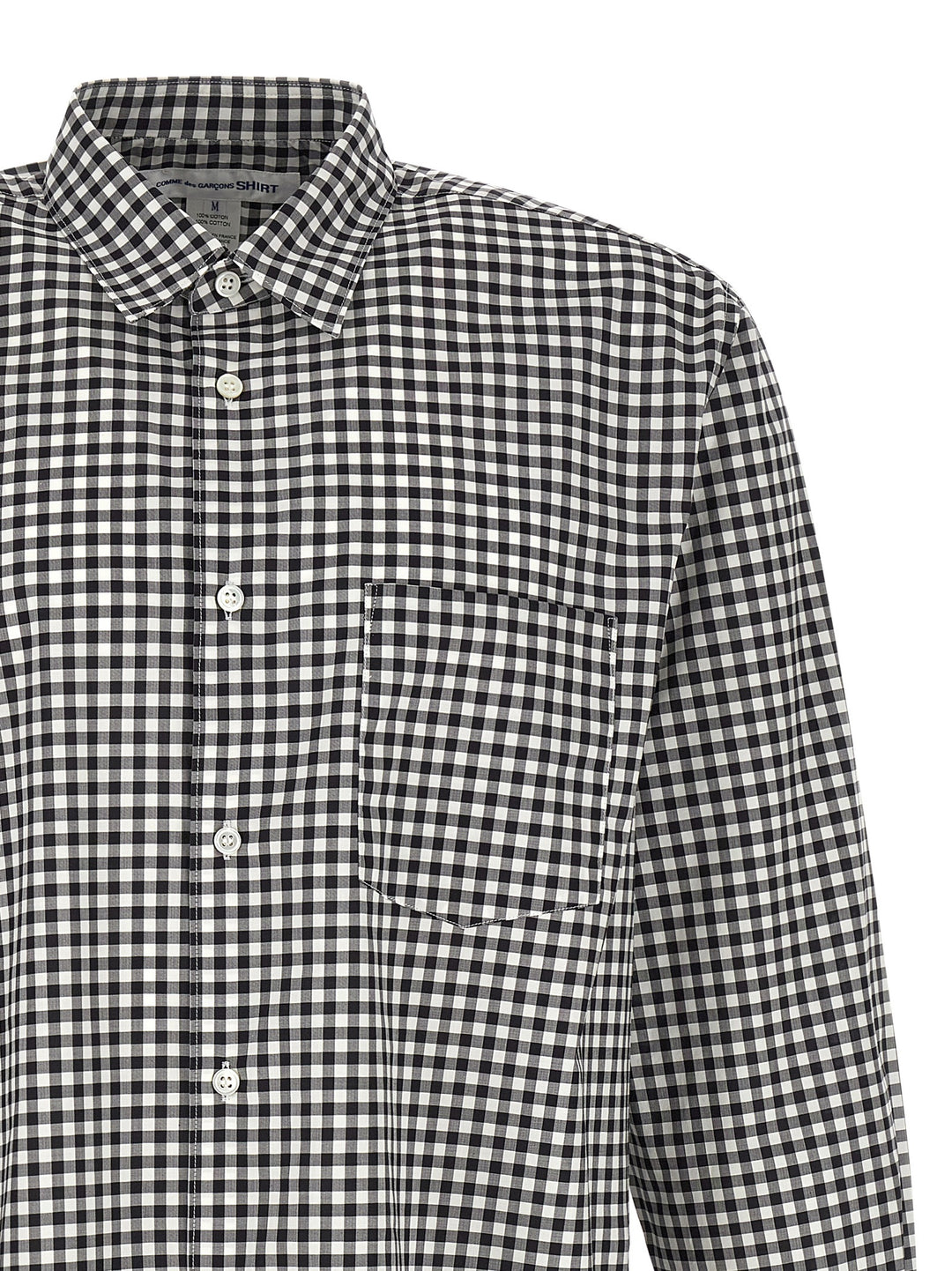 Comme Des GarçOns Shirt Vichy Shirt Shirt and Blouse - Black | 3118c882f7c1b6b0f18e0ef407f2926e7225b6e3