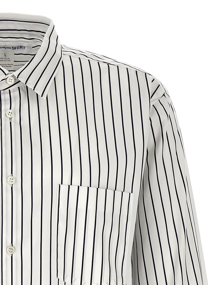 Comme Des GarçOns Shirt Striped Shirt Shirt and Blouse - White/Black | fe5dd3e52ea7d10f68a6876e4d4f0e3655d4716b