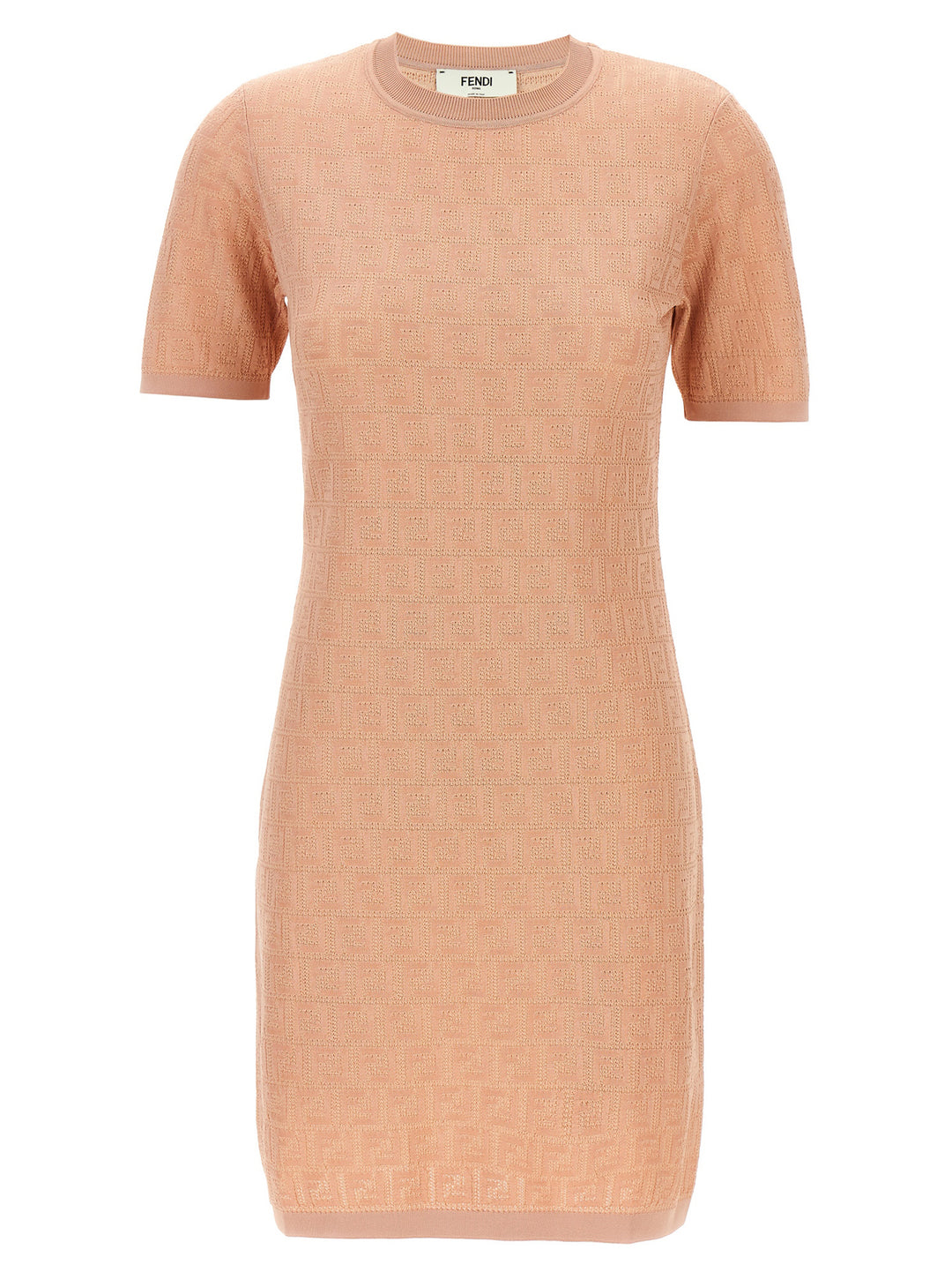 Fendi Ff Cotton Dress Dresses - Pink | f24dd4c600b103765c72f8ac3e9bee1fb6749142