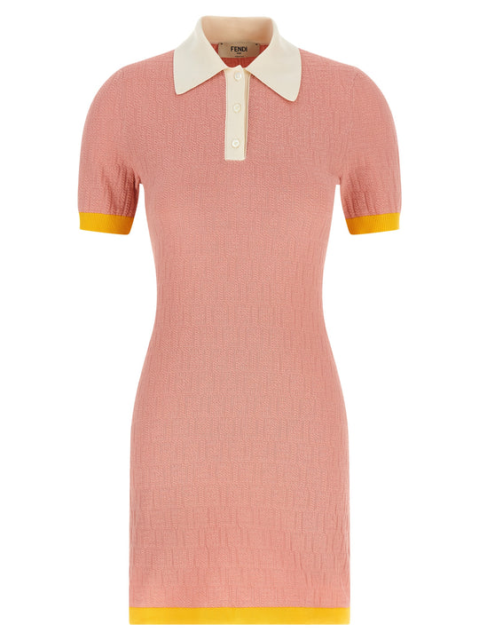 Color-Block Dress Dresses Pink
