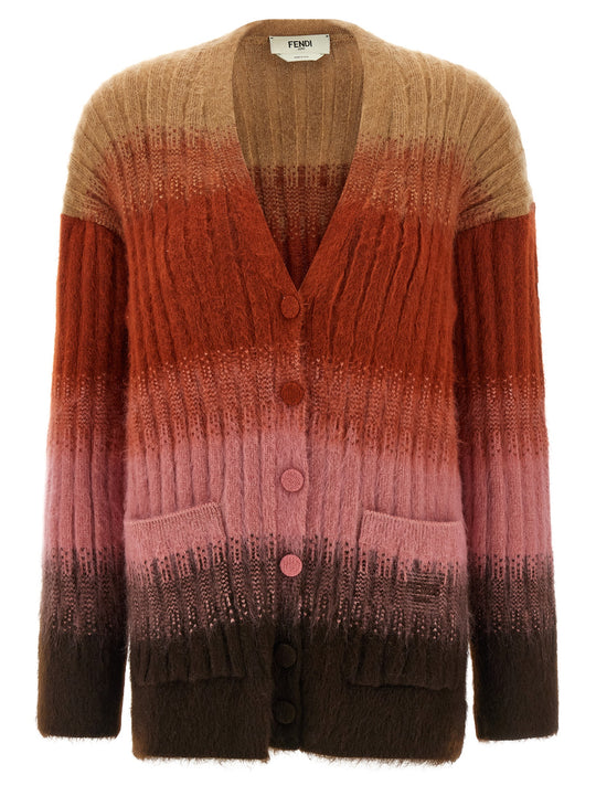 Vanisé Knit Cardigan Sweaters And Cardigans Multicolor