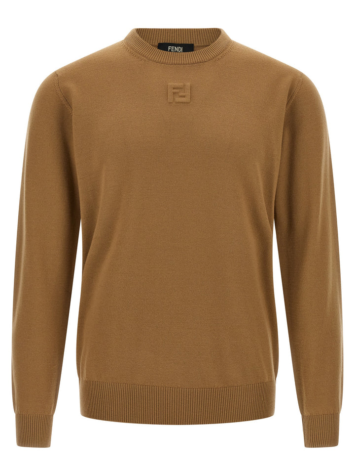 Fendi Wool Sweater Sweaters and Cardigans - Beige | e65501aa7046d27a68dfefb2889ca01638cf28c6