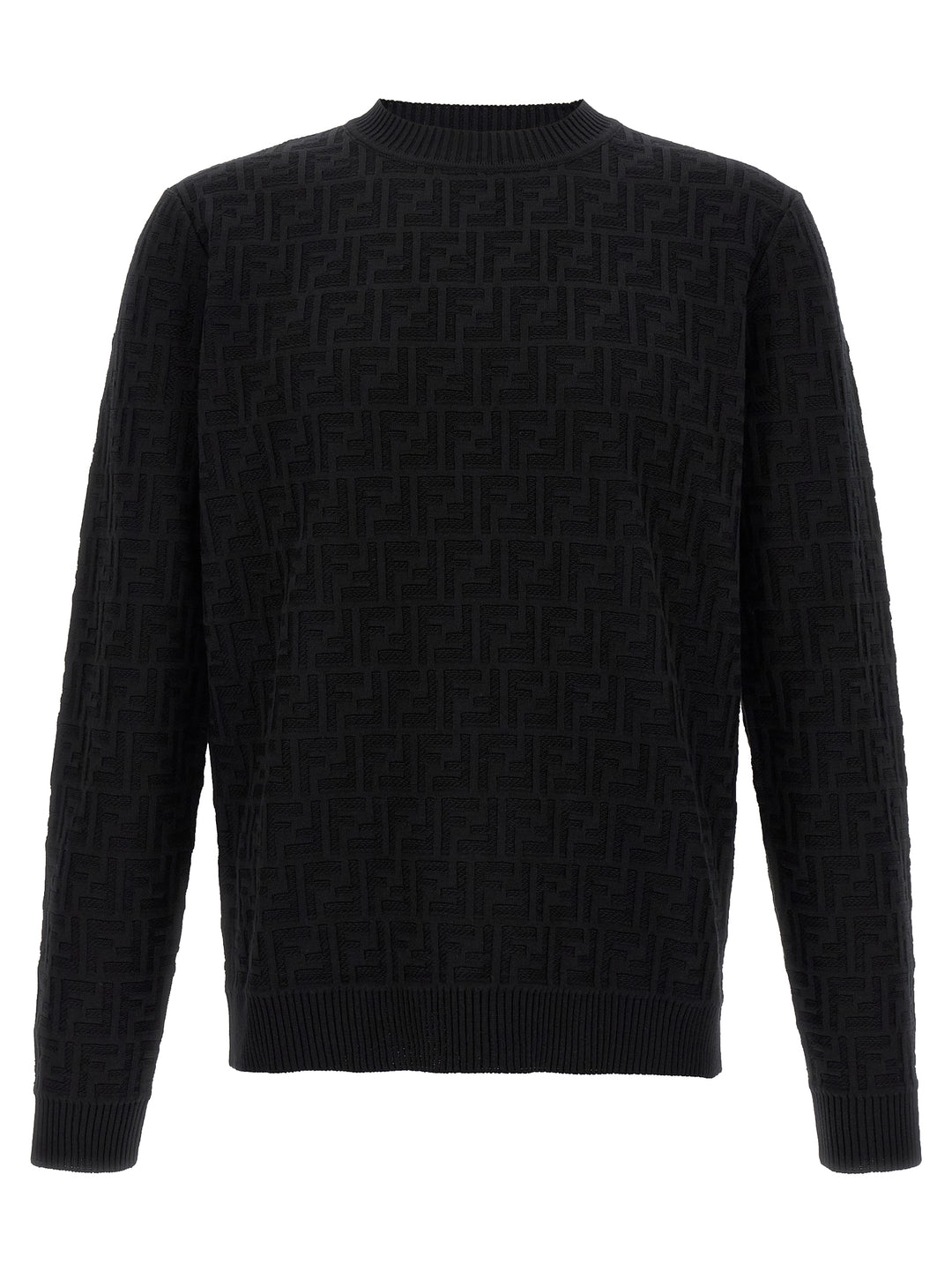 Fendi Ff Jacquard Sweater Sweaters and Cardigans - Black | 37d3f4520abfde53c6cd888745f28381960cd8bb