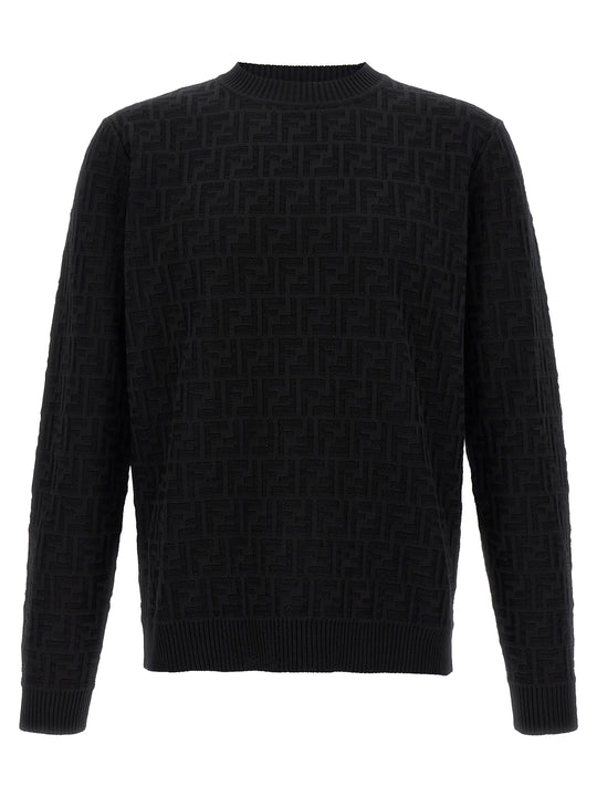 Ff Jacquard Sweater Sweaters And Cardigans Black