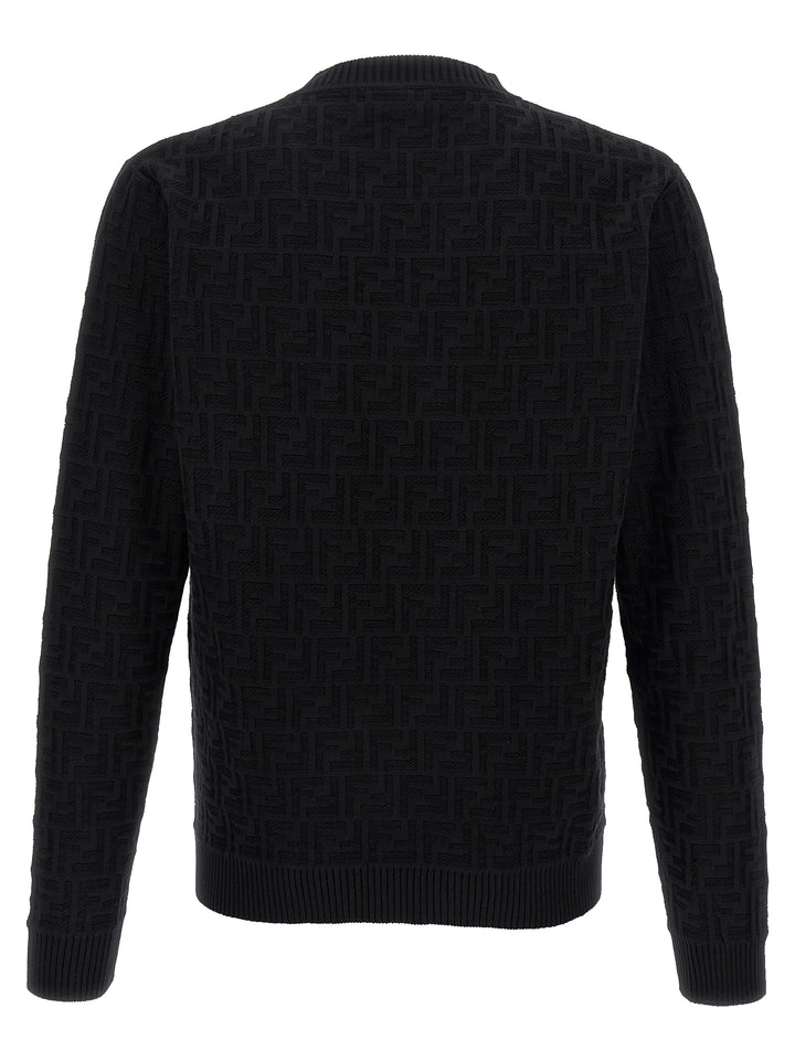 Fendi Ff Jacquard Sweater Sweaters and Cardigans - Black | 414486531e66a6750033070849043624bba1151c