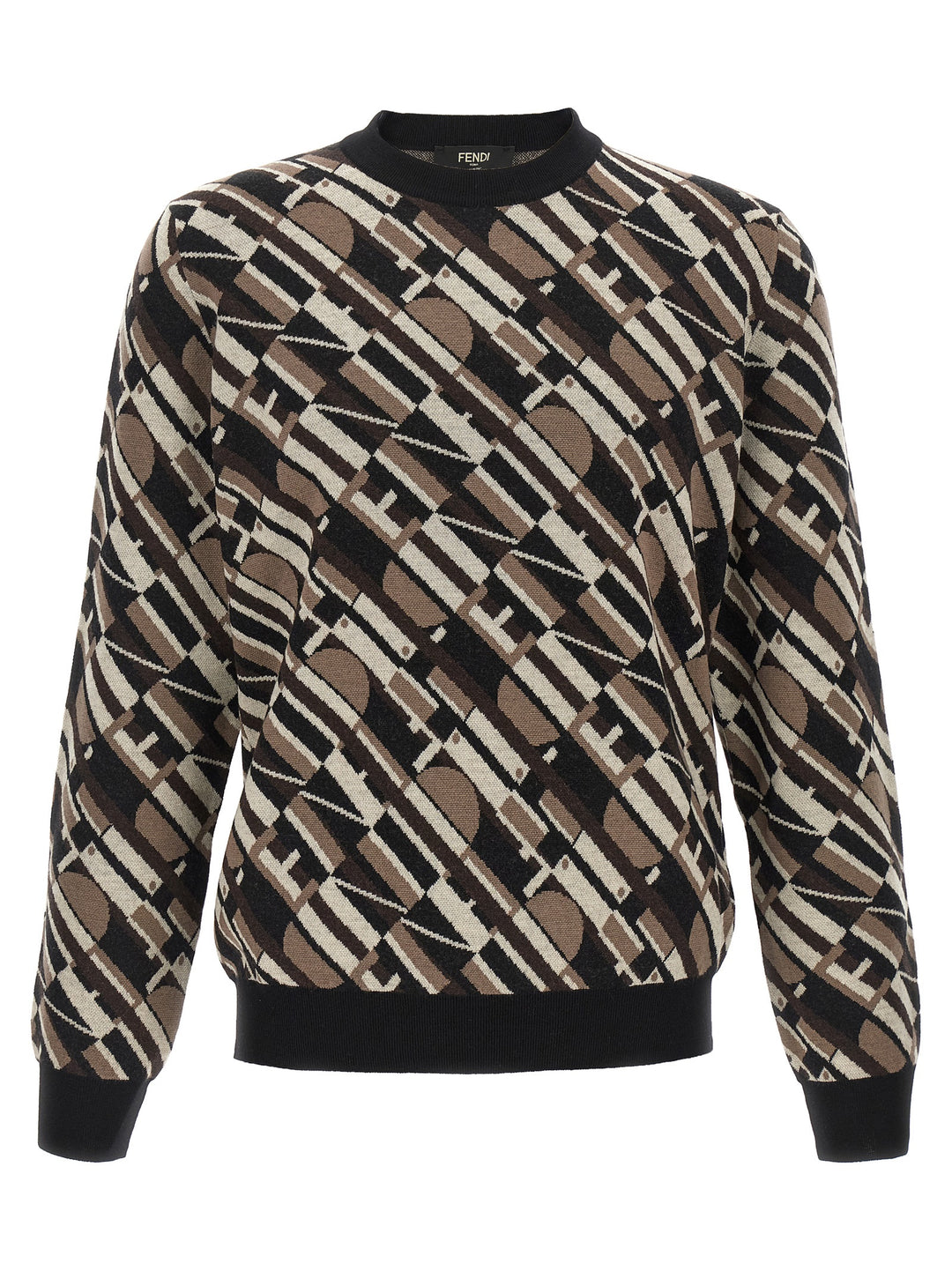 Fendi Fendi Tape Sweaters and Cardigans - Brown | 338e80561b0b96ea7289786865233ef0a87c6283