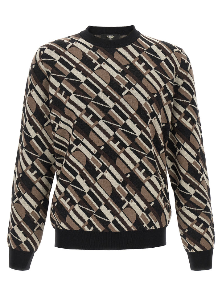 Fendi Fendi Tape Sweaters and Cardigans - Brown | 338e80561b0b96ea7289786865233ef0a87c6283