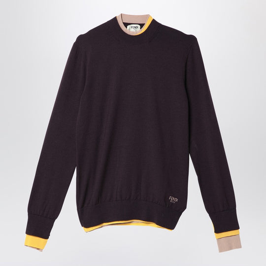 Aubergine Wool Jumper