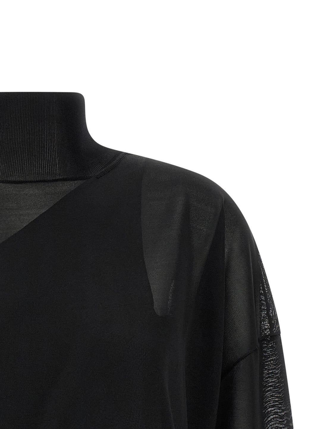 Fendi Double Knit Top Sweaters and Cardigans - Black | 563092d3461640151ce37fbc4c97594bc2e6d338