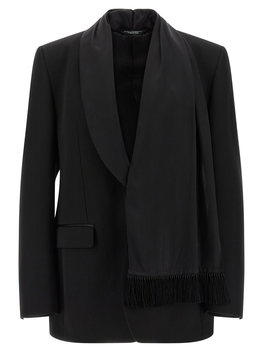 Dolce & Gabbana Shawl Neck Blazer - Black | 2d943c3fb6c08017c806c33149f05f250602e19c