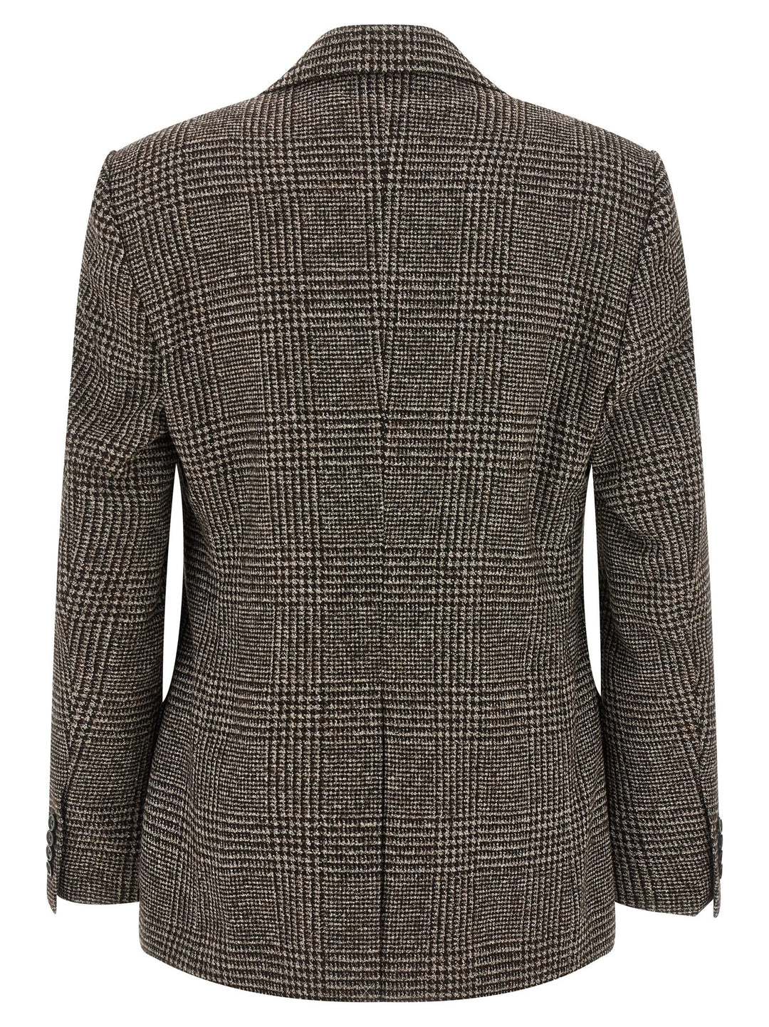 Dolce & Gabbana Prince Of Wales Wool Blazer - Brown | de5800b2389bbf613e75b8226c72af08fe5082d5