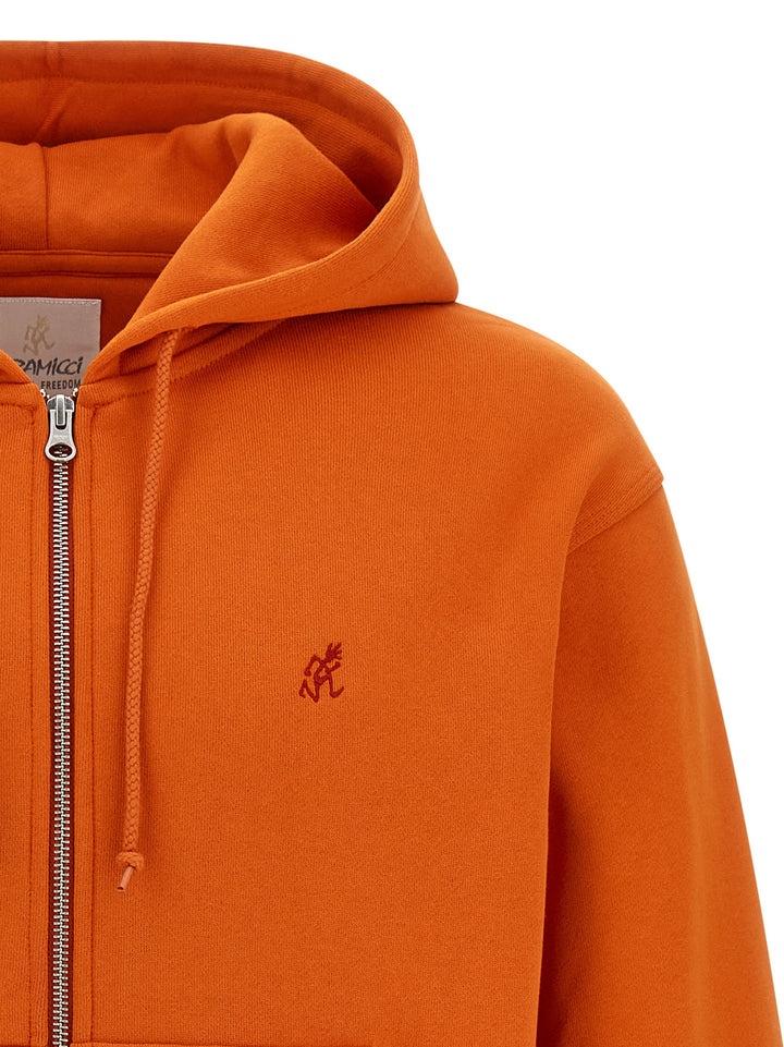 Gramicci One Point Sweatshirt - Orange | 6cf8106fd7762a4be491380a397a046037410153