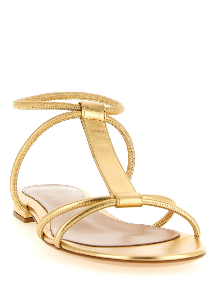 Gianvito Rossi Lilo Sandals - Gold | 97e49d4a21db5da3b322c1be9d2ff05bfb147906
