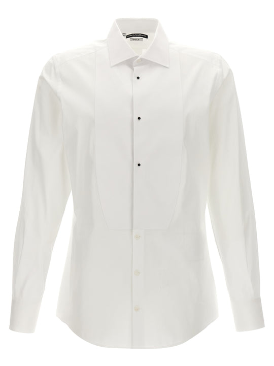 Tuxedo Shirt And Blouse White
