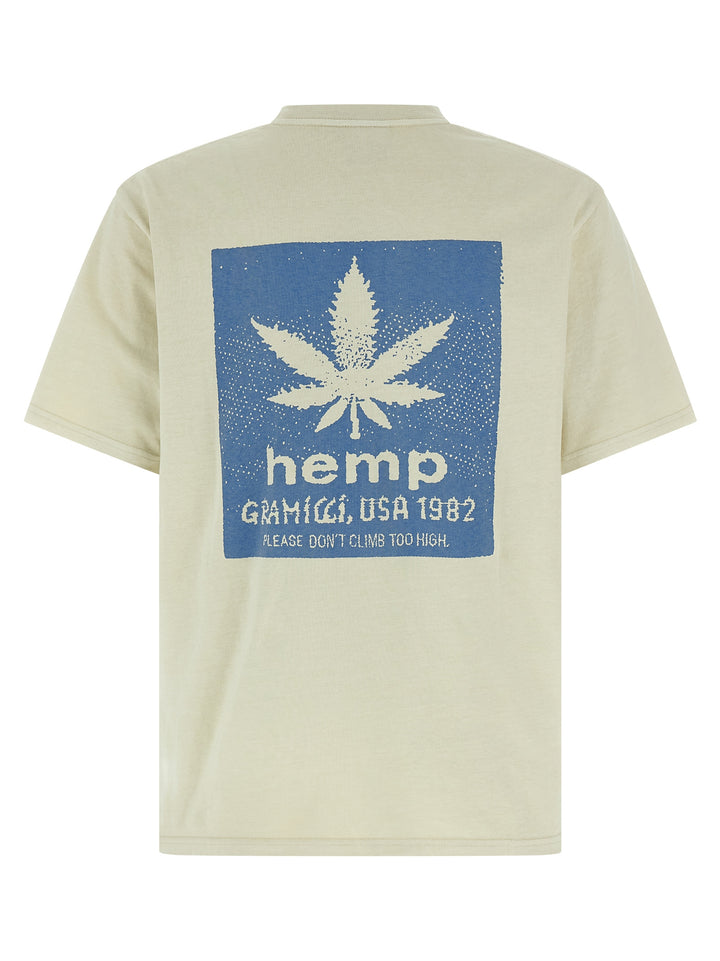 Gramicci Hemp T-shirt - Beige | f00ade7fa00cd39410d8e7641087c0fd7e6a1f09