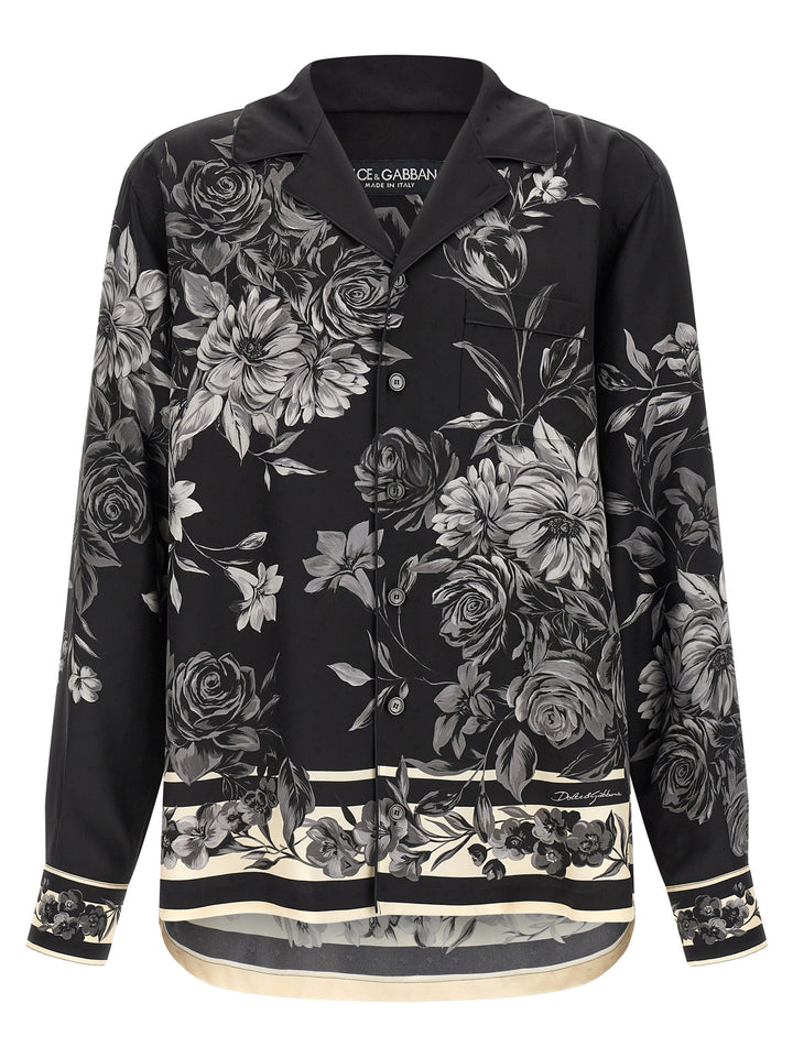 Dolce & Gabbana Bouquet Fiori Shirt and Blouse - Black | 77ff52cfe4cbdaaec6a44b556fe201f2ebcd59a9