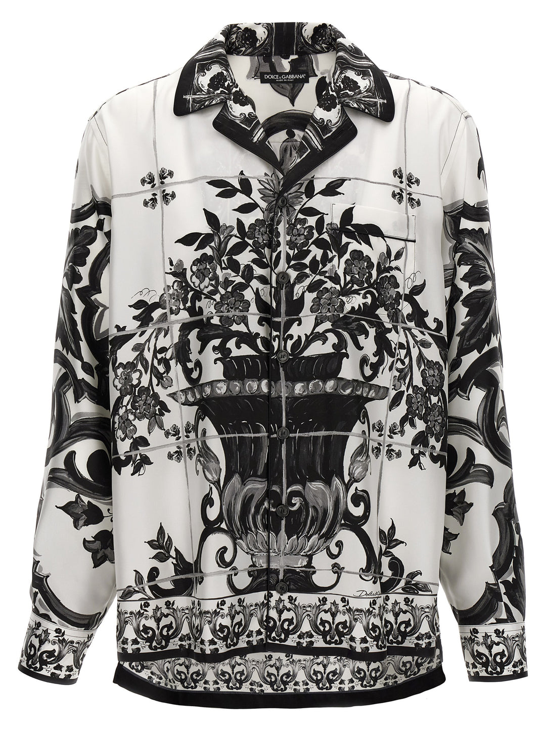 Dolce & Gabbana Vanity Shirt and Blouse - White/Black | 800db1e0a58ab2901f71c64d2eef898c6990841a