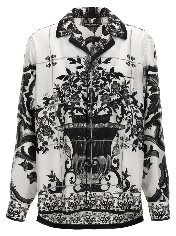 Dolce & Gabbana Vanity Shirt and Blouse - White/Black | 800db1e0a58ab2901f71c64d2eef898c6990841a
