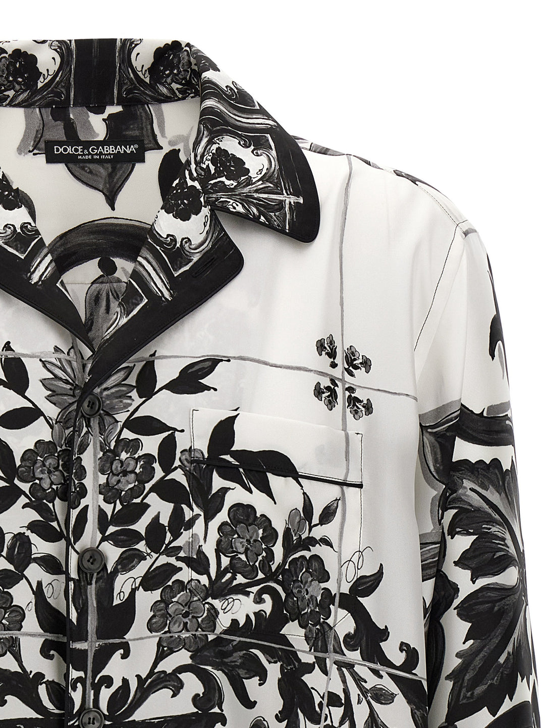 Dolce & Gabbana Vanity Shirt and Blouse - White/Black | 75803a1130f1f0e405e586ba214d34402d7d14ba