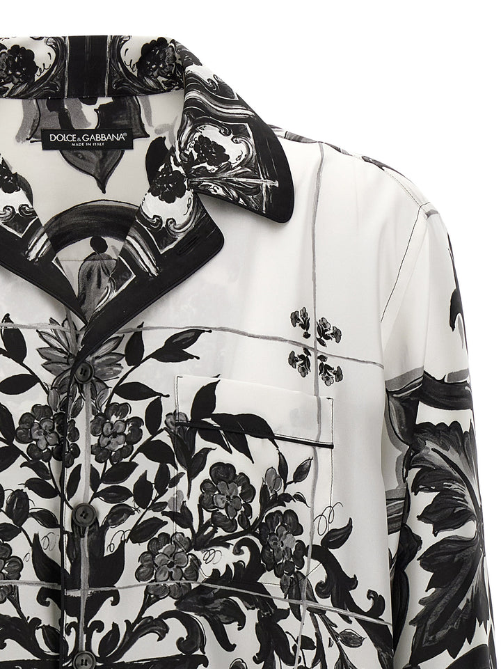 Dolce & Gabbana Vanity Shirt and Blouse - White/Black | 75803a1130f1f0e405e586ba214d34402d7d14ba