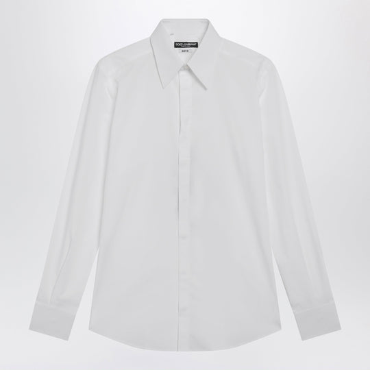 Martini Cotton Shirt In Optical White