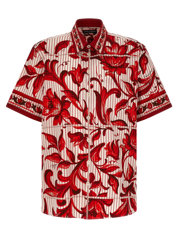 Dolce & Gabbana Maiolica Shirt and Blouse - Red | 097d1bdc6f38c0ed7d774a7041610b4ca49325f7