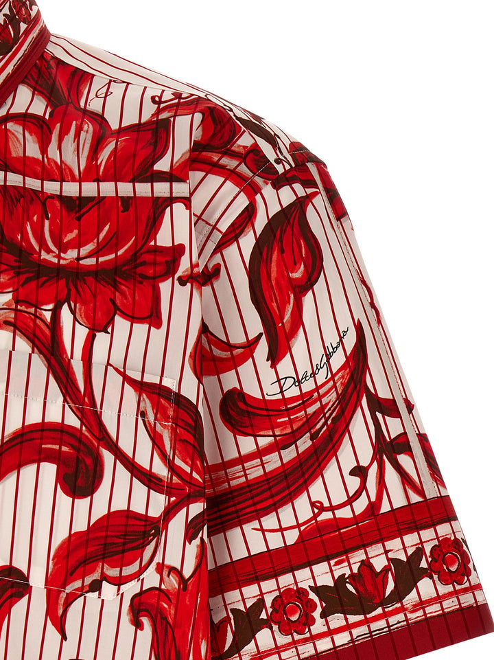 Dolce & Gabbana Maiolica Shirt and Blouse - Red | 1dacb791e7dc5f0c92173a65c5c40f7adc2d2d71