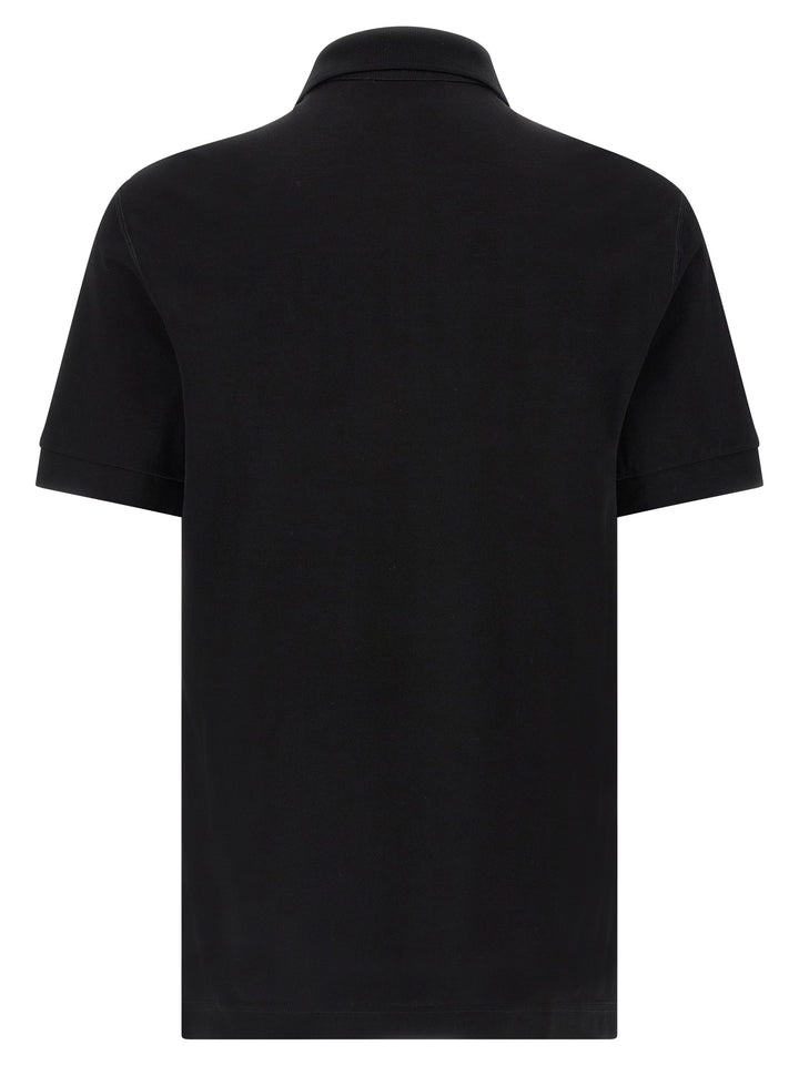 Dolce & Gabbana Logo Plate  Shirt Polo - Black | 02a800cbf705e121c77e97e15509af5dfb7d1b60