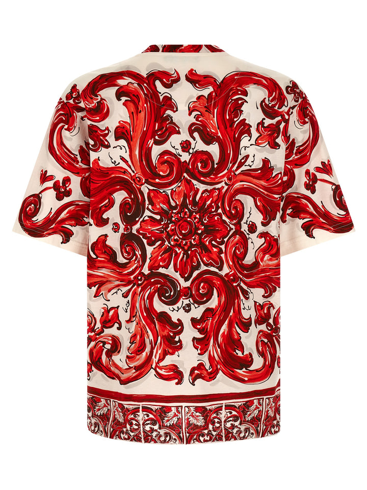 Dolce & Gabbana Maiolica T-shirt - Red | 2c7d8649b5f19dd762ed6c171deb9f3940d93646