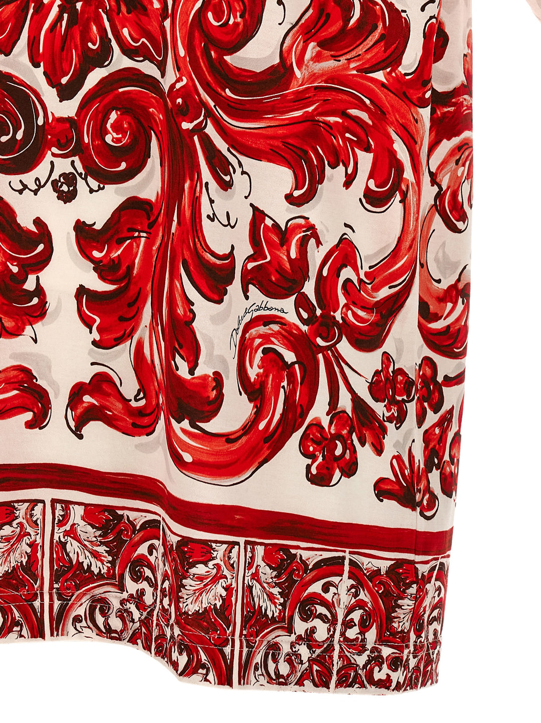 Dolce & Gabbana Maiolica T-shirt - Red | 30976ddf2b4842e649b97ce14a97d1549d34128d