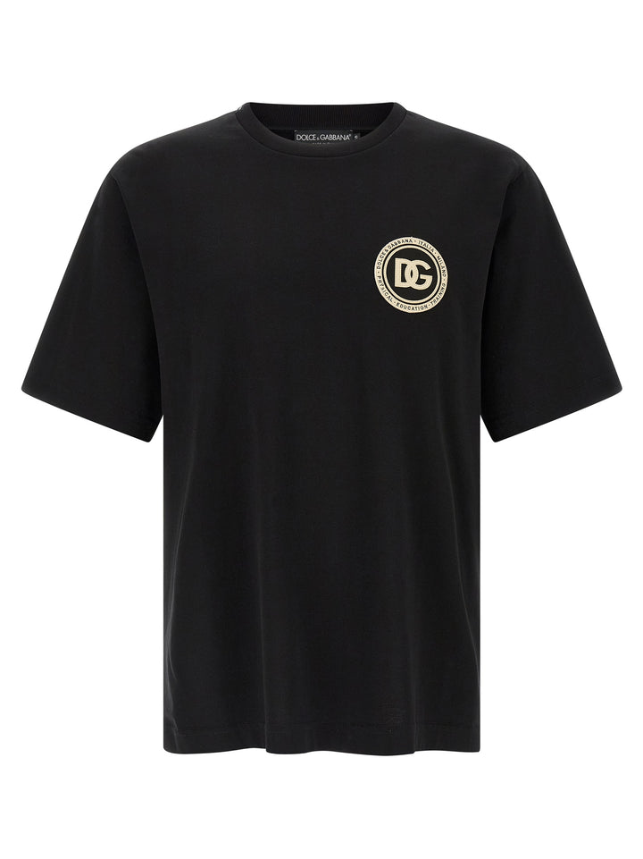 Dolce & Gabbana Dg T-shirt - Black | 60d1e890be1dd2f611647b306bd3f54b0178d8ca