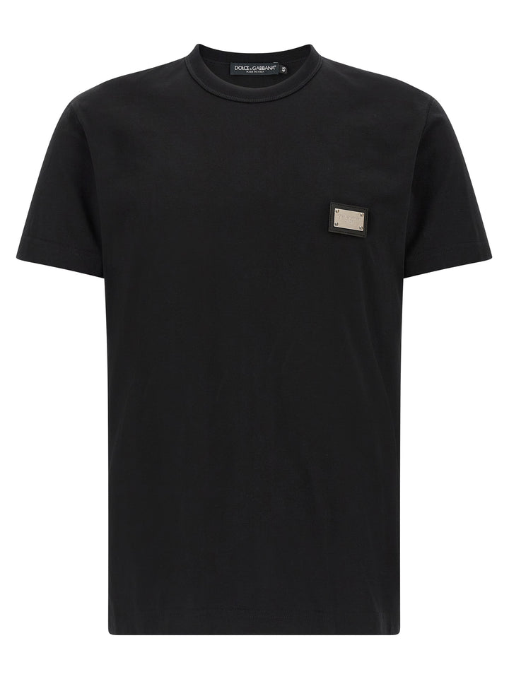 Dolce & Gabbana Logo Plate T-shirt - Black | 125311ca01dcc2f9d371332be3707eb8c9f0611a