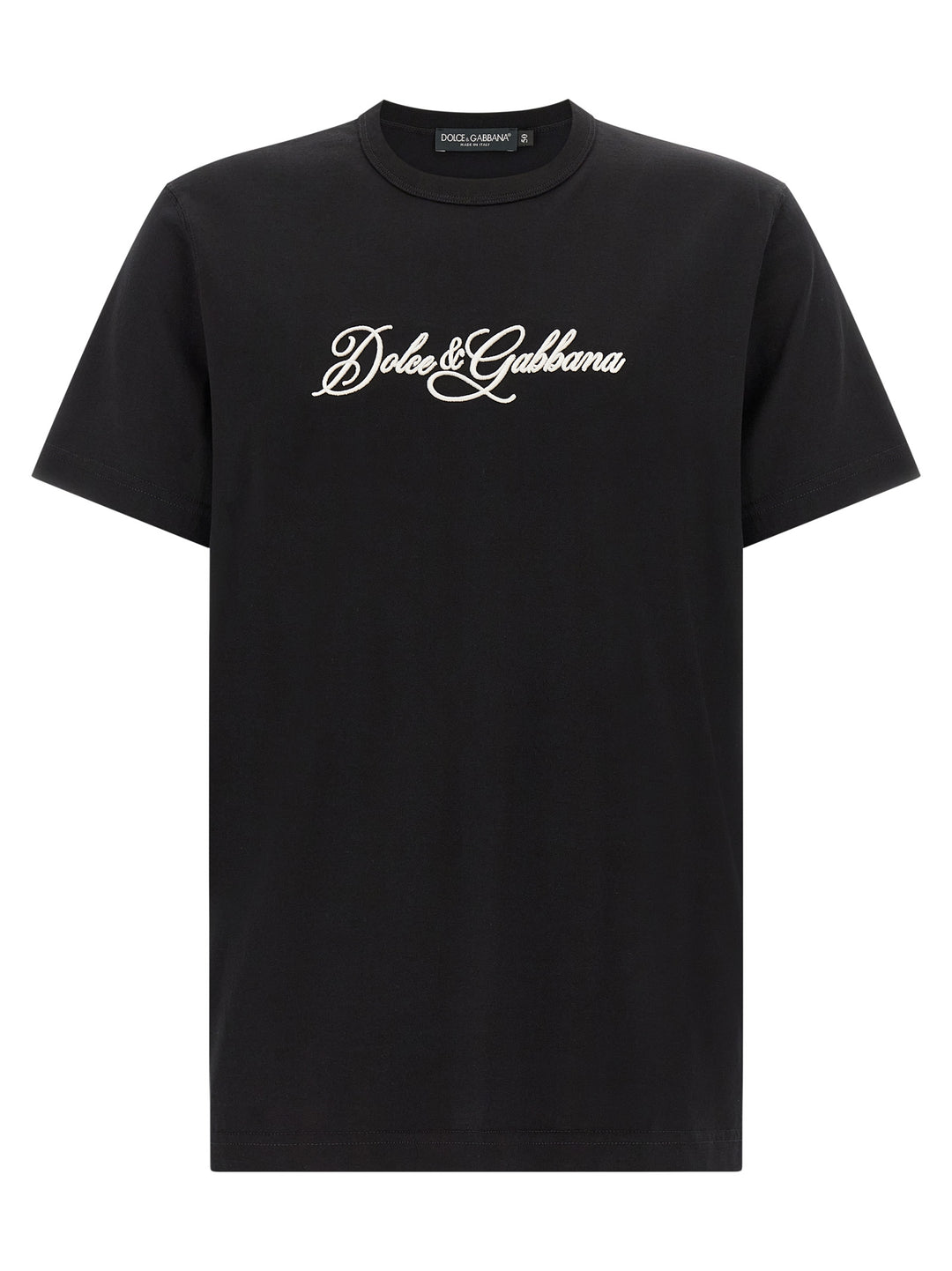 Dolce & Gabbana Logo Embroidery T-shirt - Black | 211d462ea85bdbd28d14a4f2ae086e0576e4cfb4