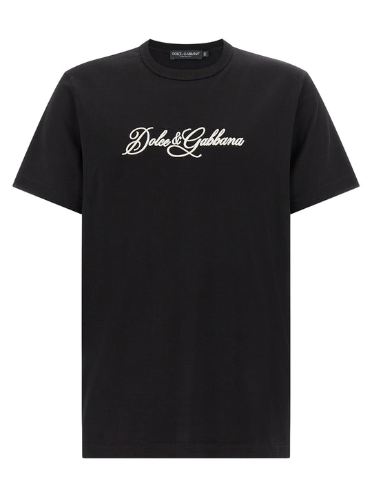 Logo Embroidery T-Shirt Black