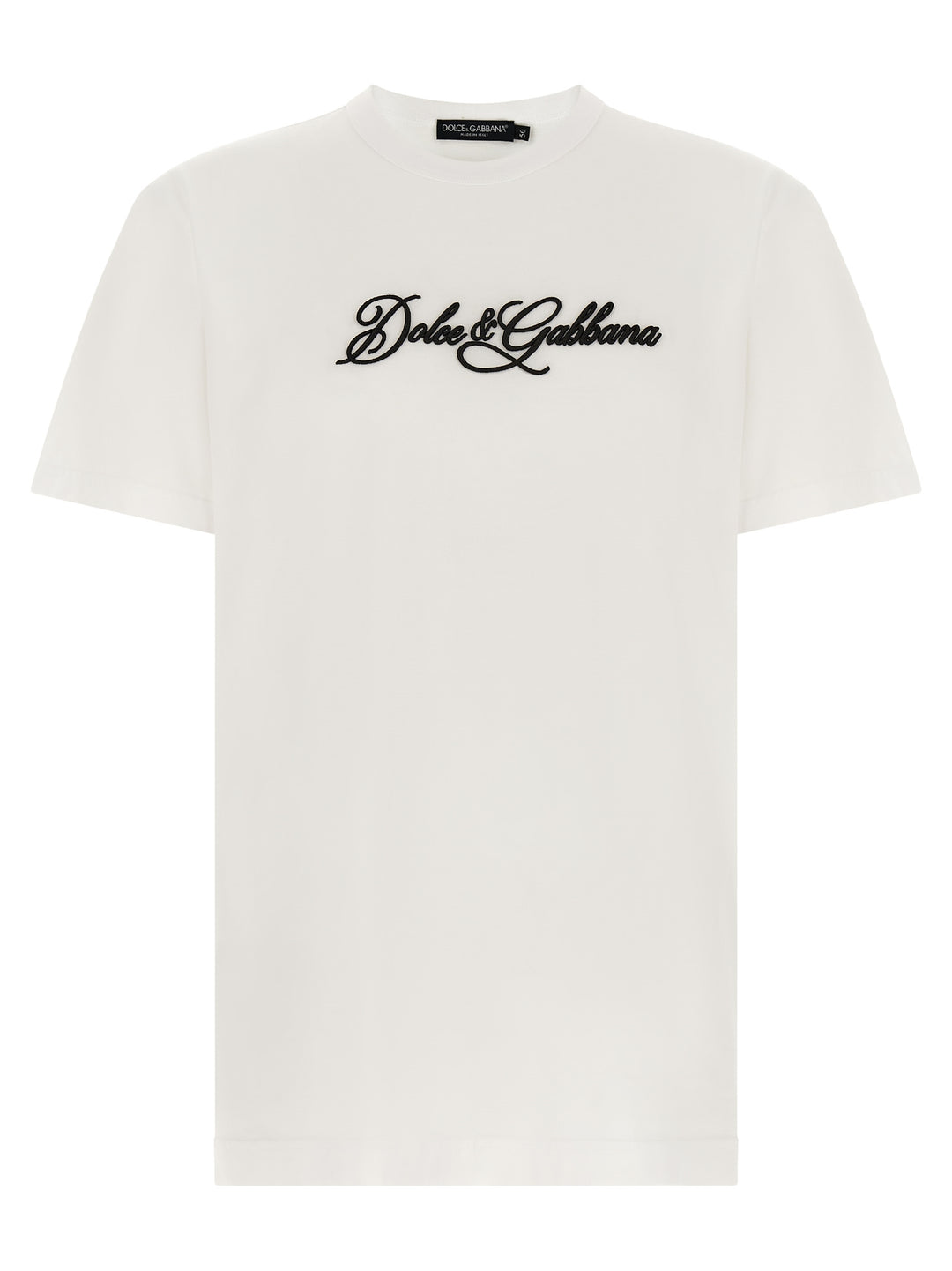 Dolce & Gabbana Logo Embroidery T-shirt - White | d803a98430354c614156b74b5efdc59cad02b7ba