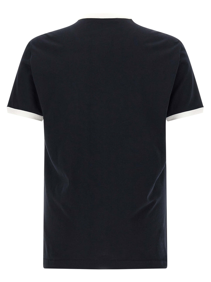 Dolce & Gabbana Velvet Logo T-shirt - Blue | 82cd23d4a07cd75ea07f9f99aa2f15bb221baa80