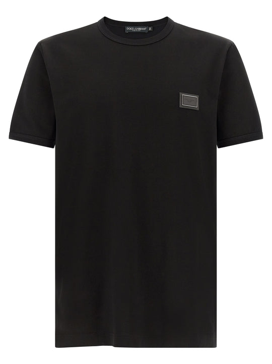 Metal Plate T-Shirt Black