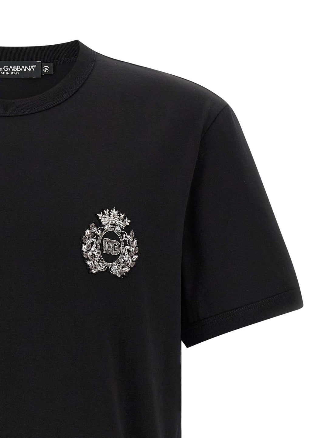 Dolce & Gabbana Heraldic Patch T-shirt - Black | 94aa1abe443b01577b62983e0a886864a897b1c3