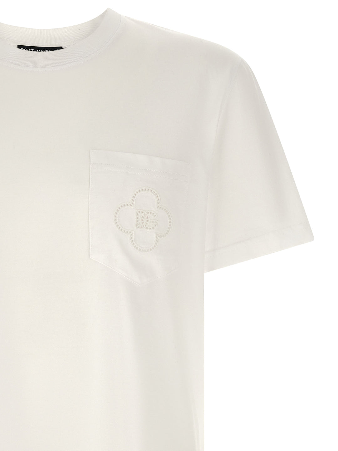 Dolce & Gabbana Openwork Logo T-shirt - White | c4a50b56d94afafce78da67a77f2838bf9d5492f