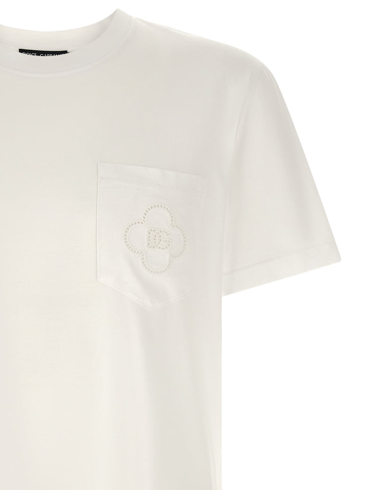 Dolce & Gabbana Openwork Logo T-shirt - White | c4a50b56d94afafce78da67a77f2838bf9d5492f